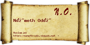 Németh Odó névjegykártya