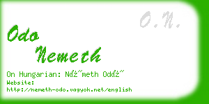 odo nemeth business card